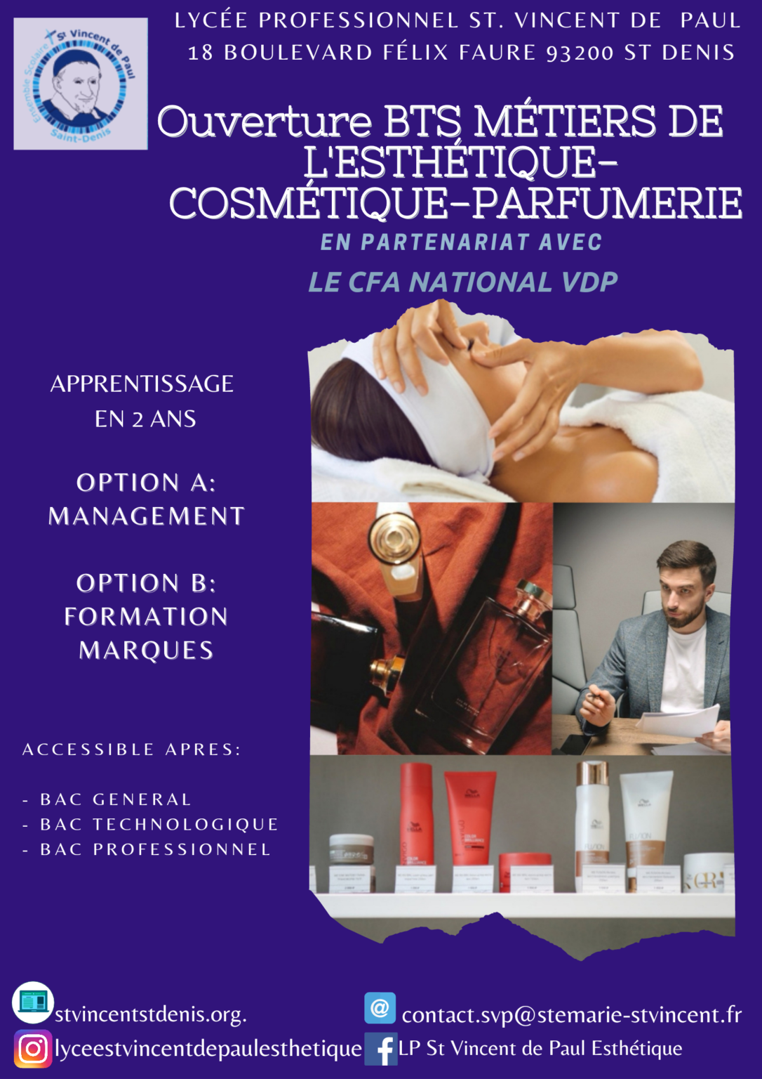 Ouverture Bts Métiers De Lesthétique Cosmétique And Parfumerie