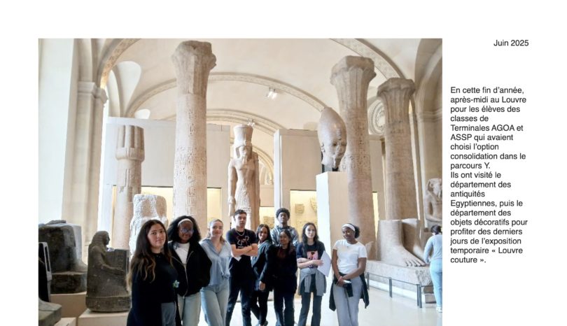 Sortie TGA et TASSP au Louvre