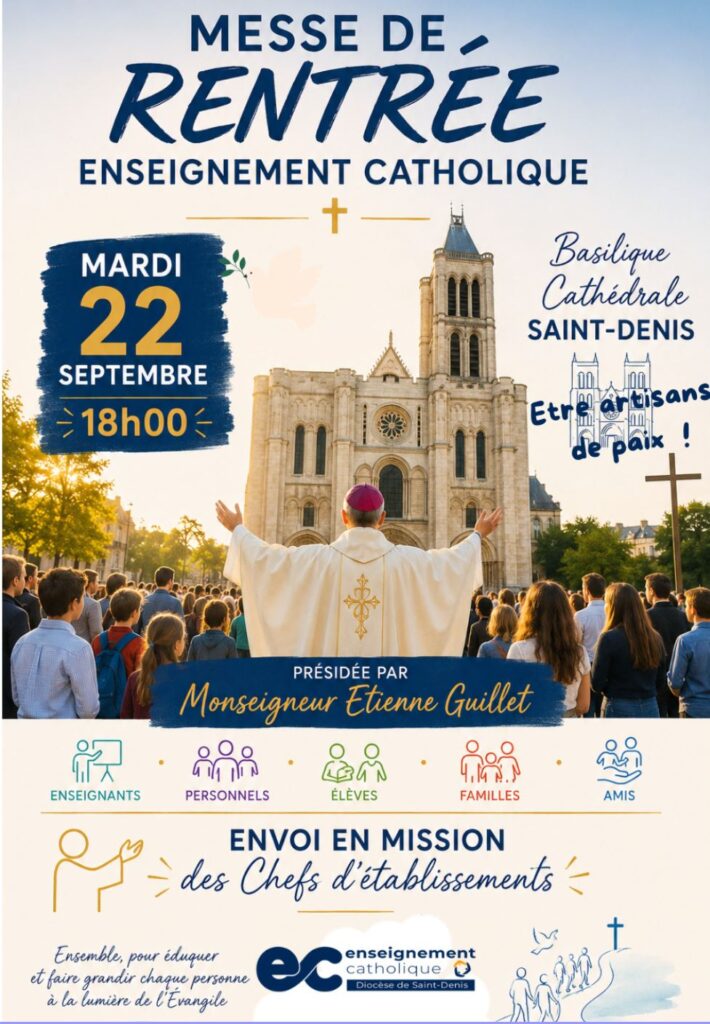 Messe de rentrée de l'enseignement catholique diocèse de Saint-Denis
